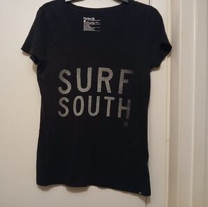 Hurley Black Fitted Short Sleeve Tee
